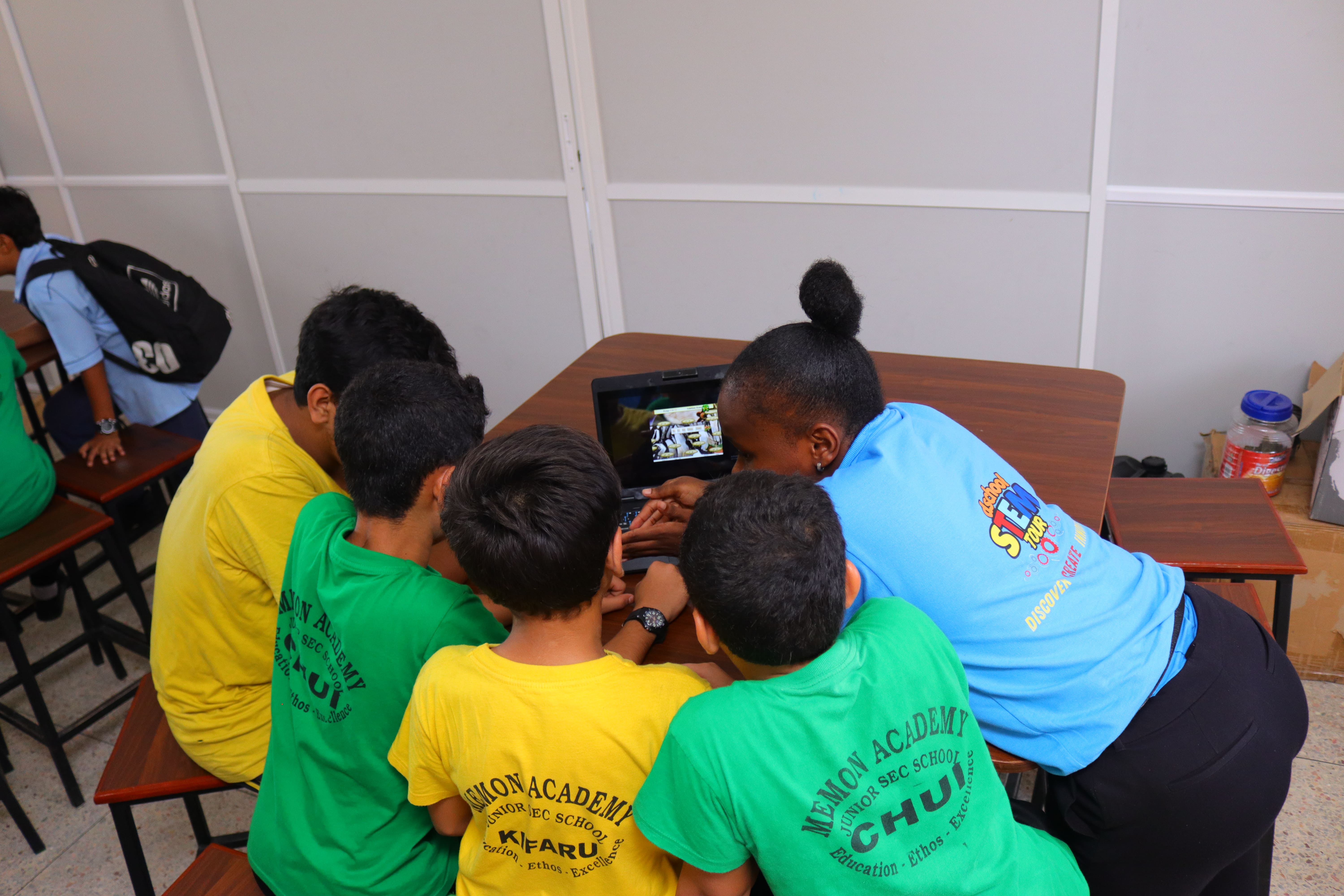 Learners taking part in STEM activities