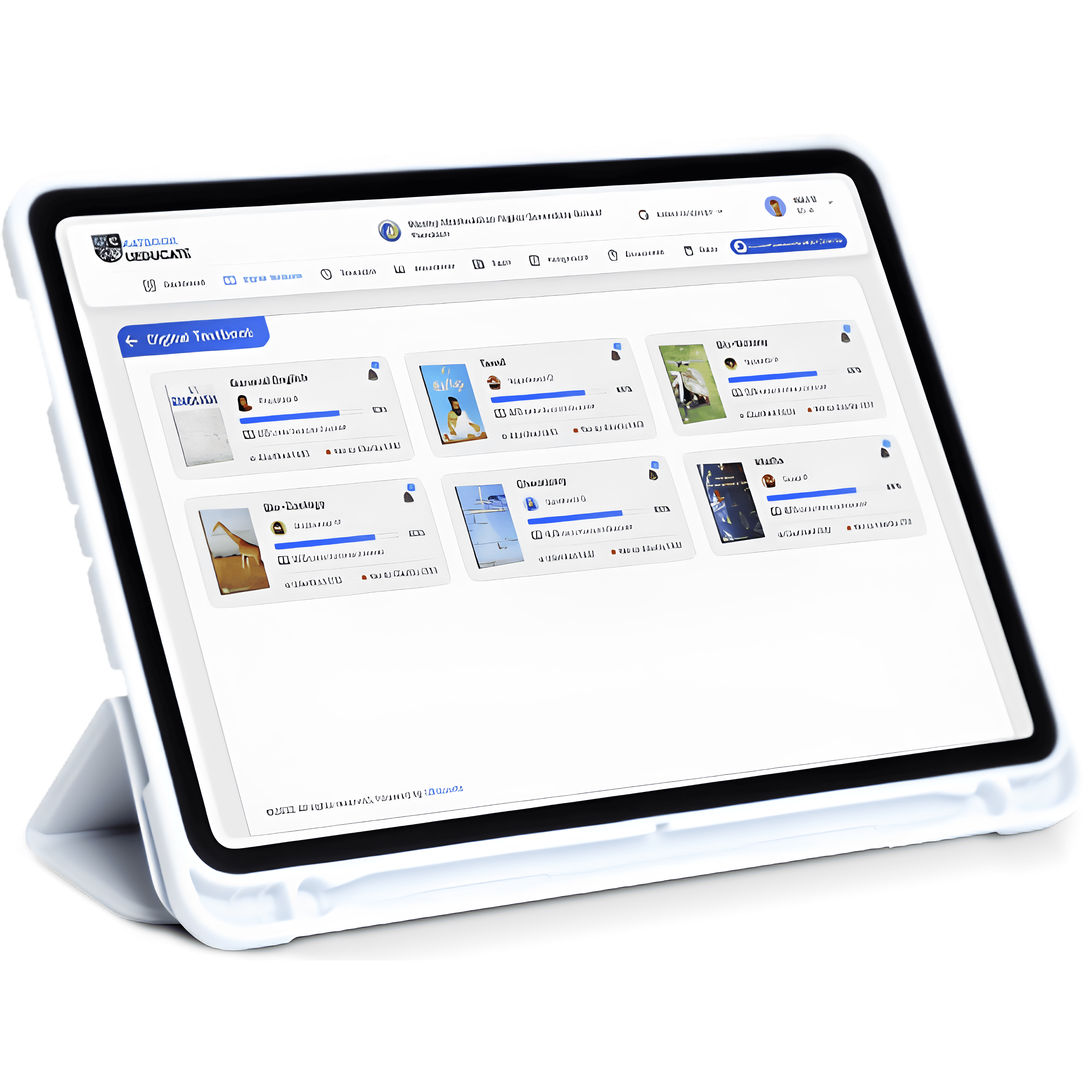 Student using the KATBOOK digital library platform
