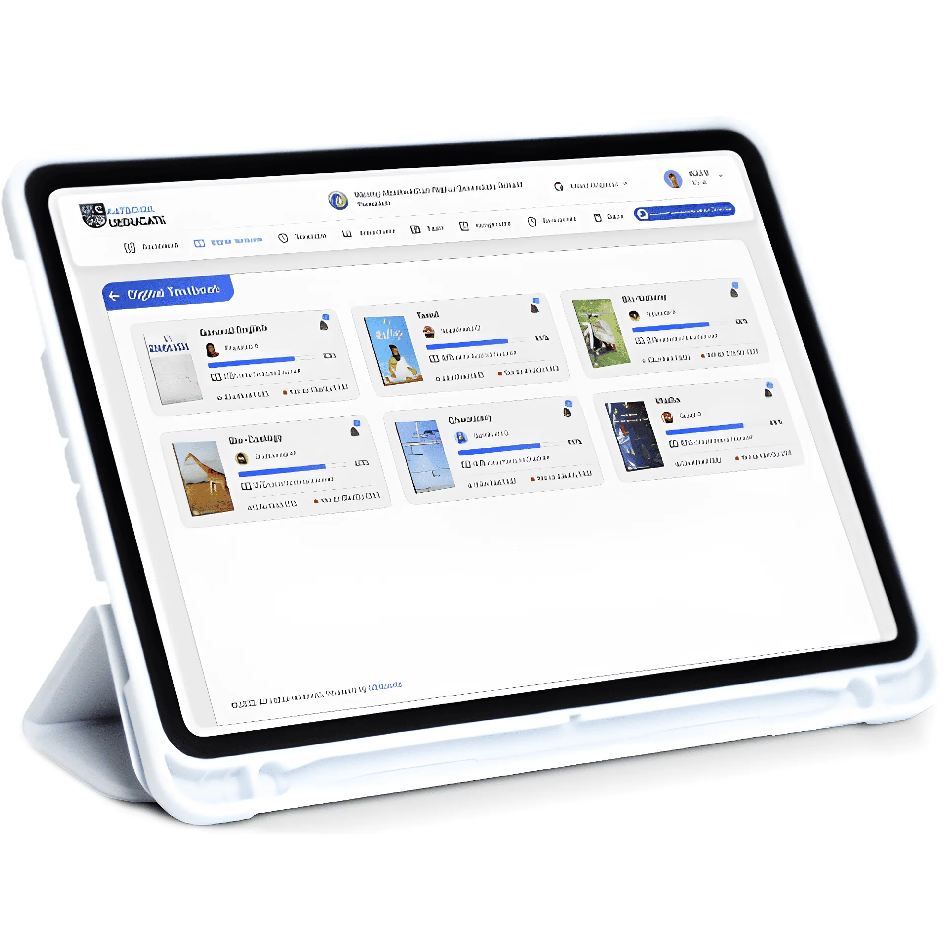 Student using the KATBOOK digital library platform